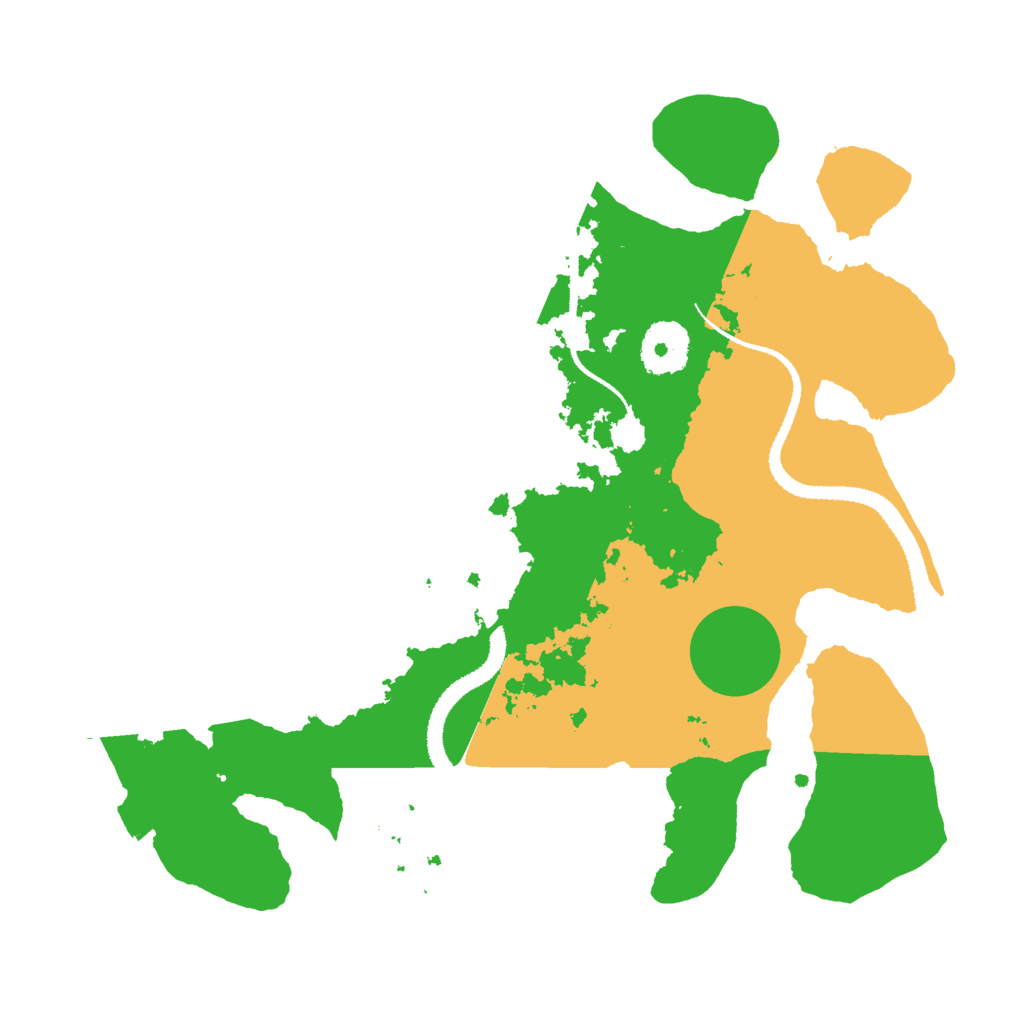 Biome Rust Map: Procedural Map, Size: 3000, Seed: 437617593