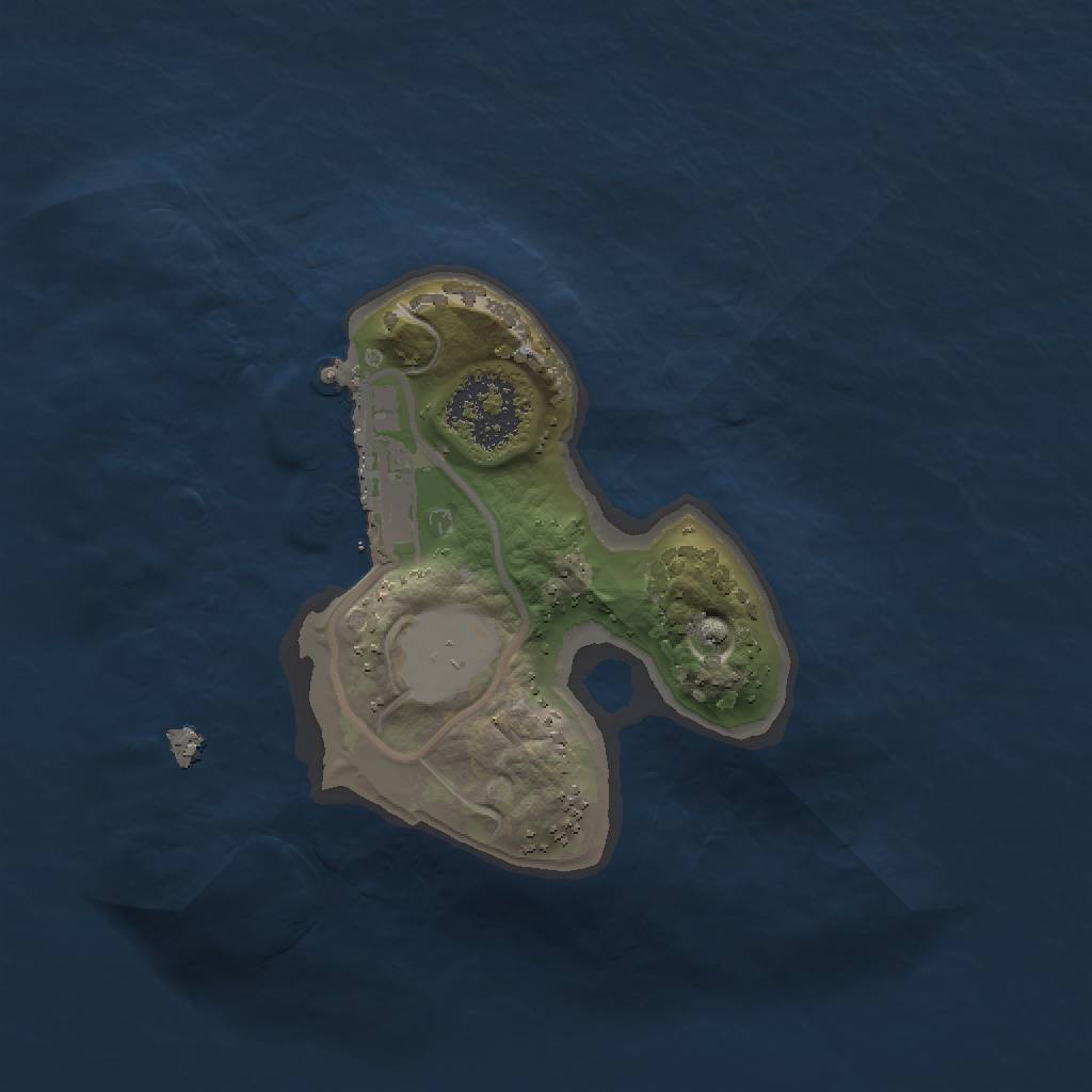Rust Map: Procedural Map, Size: 1500, Seed: 45123216, 4 Monuments