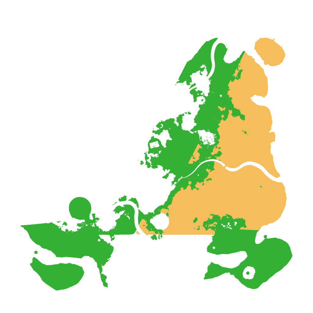 Biome Rust Map: Procedural Map, Size: 3700, Seed: 22606570