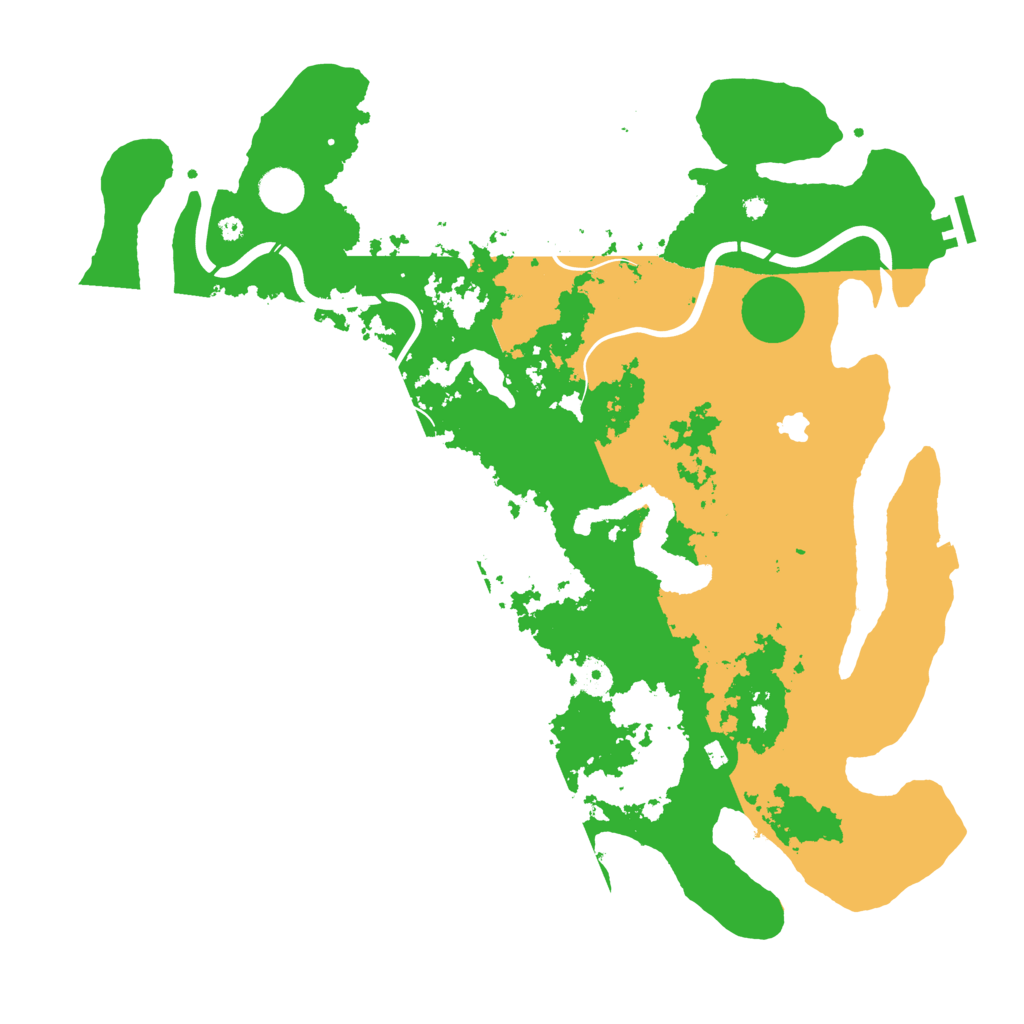 Biome Rust Map: Procedural Map, Size: 4300, Seed: 36135542