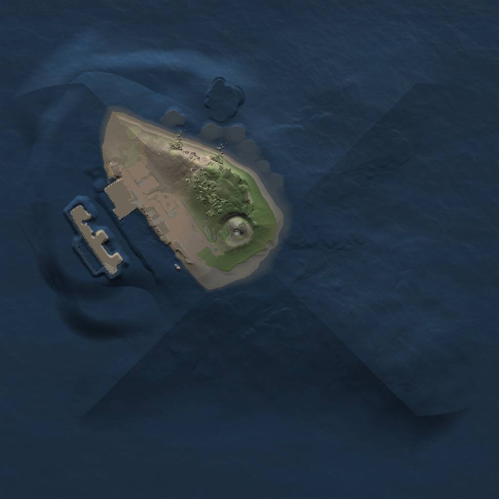 Rust Map: Procedural Map, Size: 1000, Seed: 33877, 2 Monuments