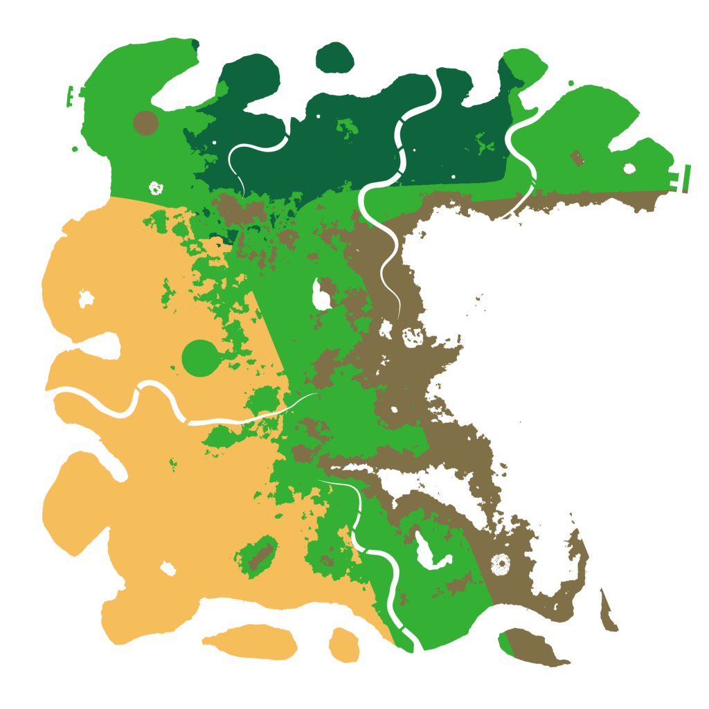 Biome Rust Map: Procedural Map, Size: 5000, Seed: 125484