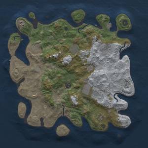 Thumbnail Rust Map: Procedural Map, Size: 3750, Seed: 92035972, 16 Monuments