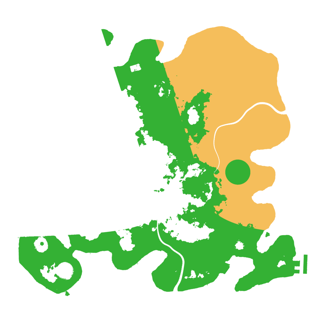 Biome Rust Map: Procedural Map, Size: 3400, Seed: 66740606