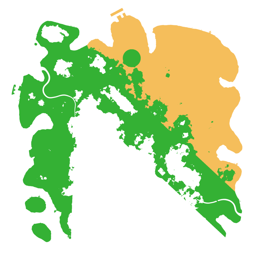 Biome Rust Map: Procedural Map, Size: 3950, Seed: 40065945