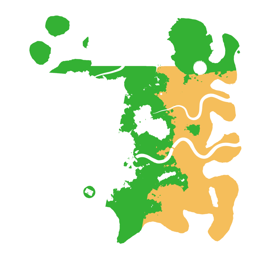 Biome Rust Map: Procedural Map, Size: 3550, Seed: 8007393