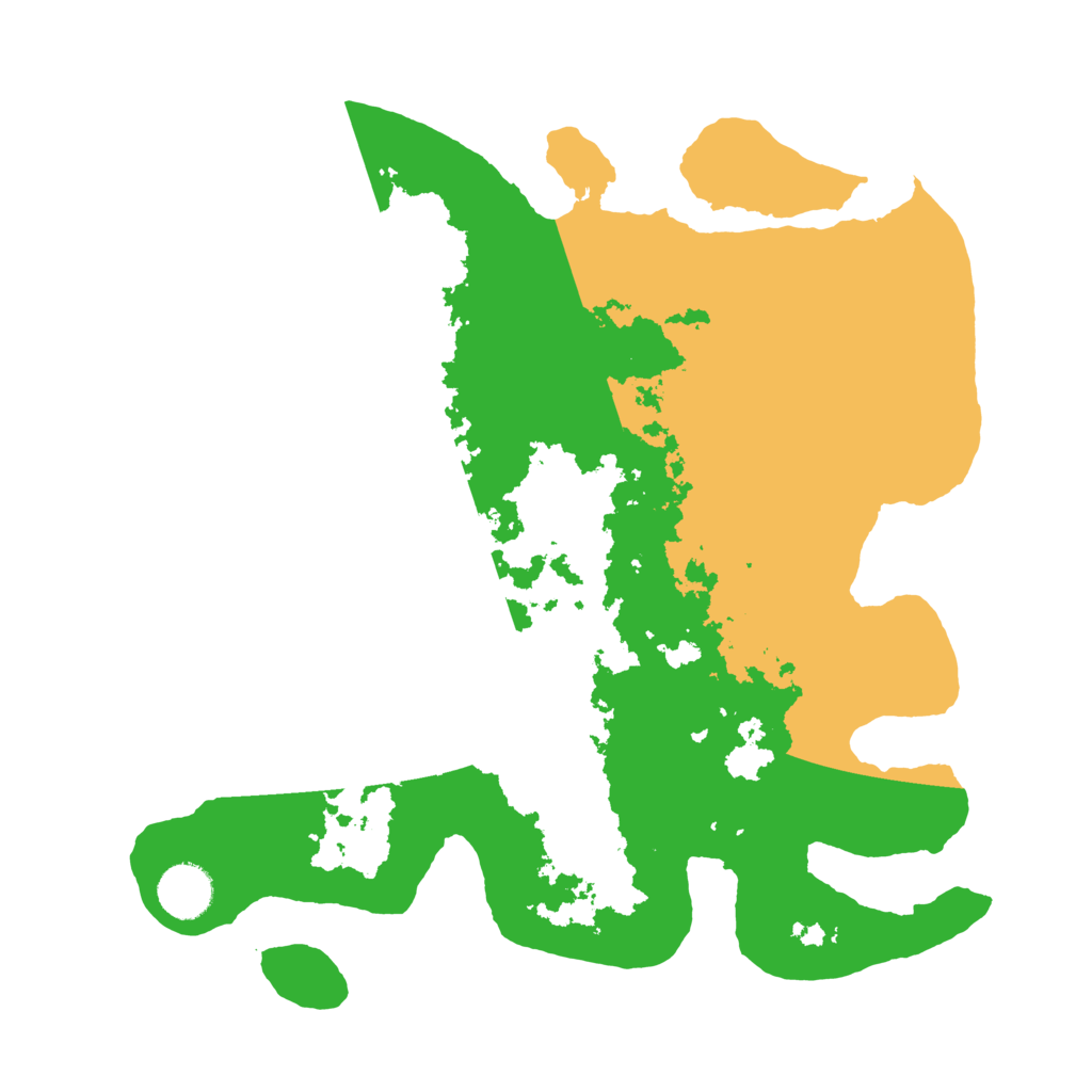 Biome Rust Map: Barren, Size: 3500, Seed: 90736426