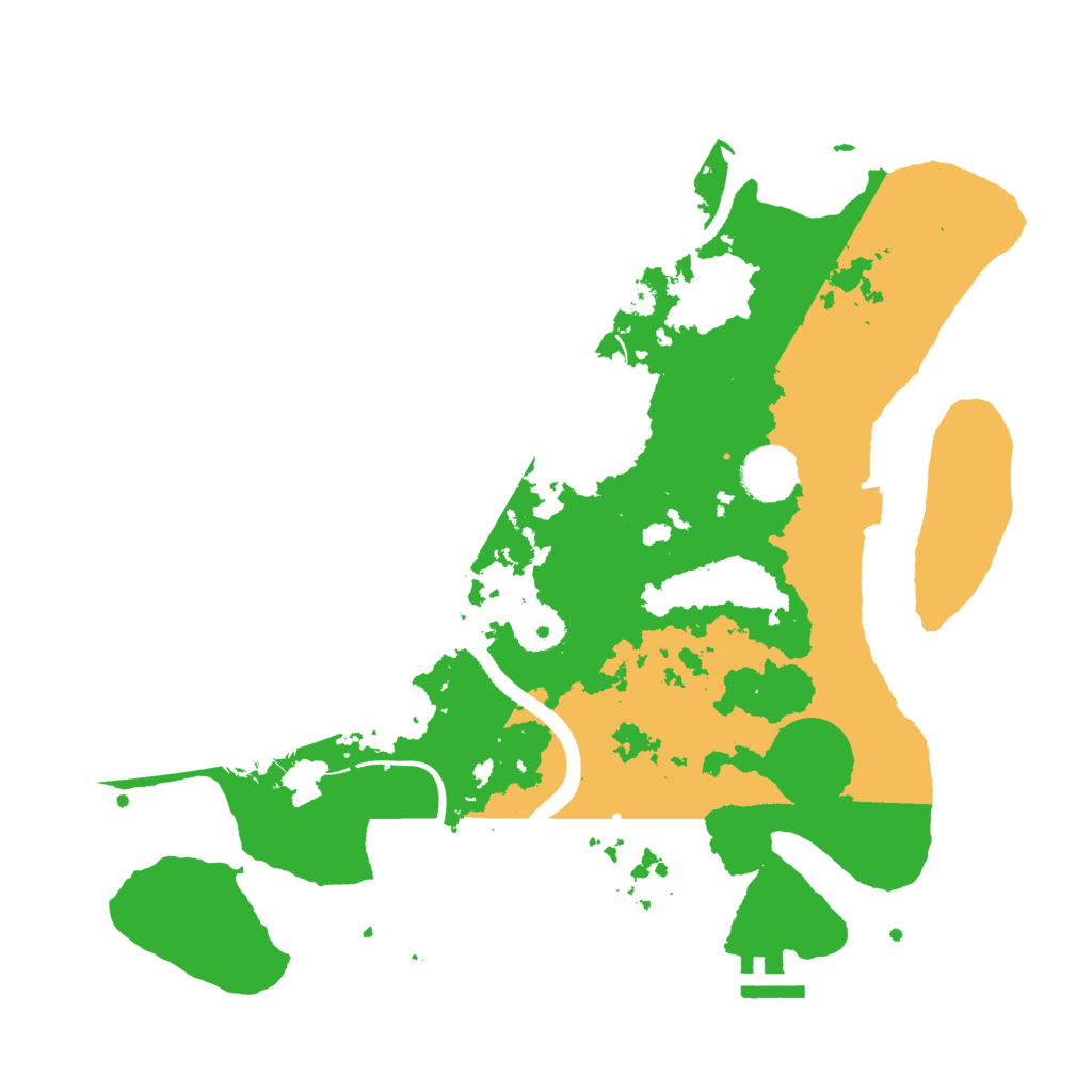 Biome Rust Map: Procedural Map, Size: 3450, Seed: 10785952