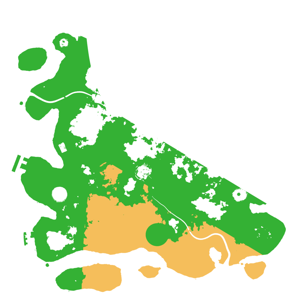 Biome Rust Map: Procedural Map, Size: 3550, Seed: 50007253