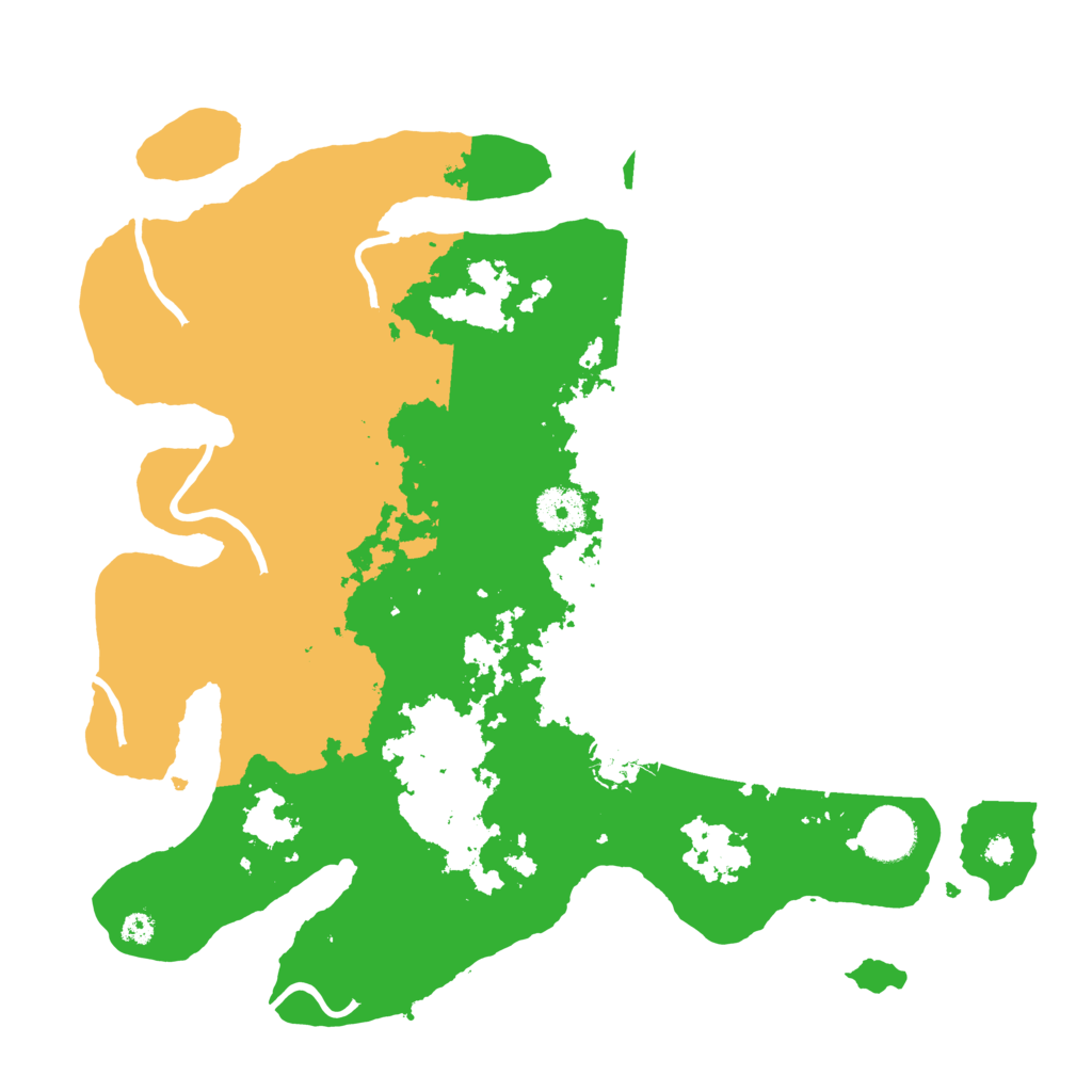 Biome Rust Map: Procedural Map, Size: 3500, Seed: 2994796