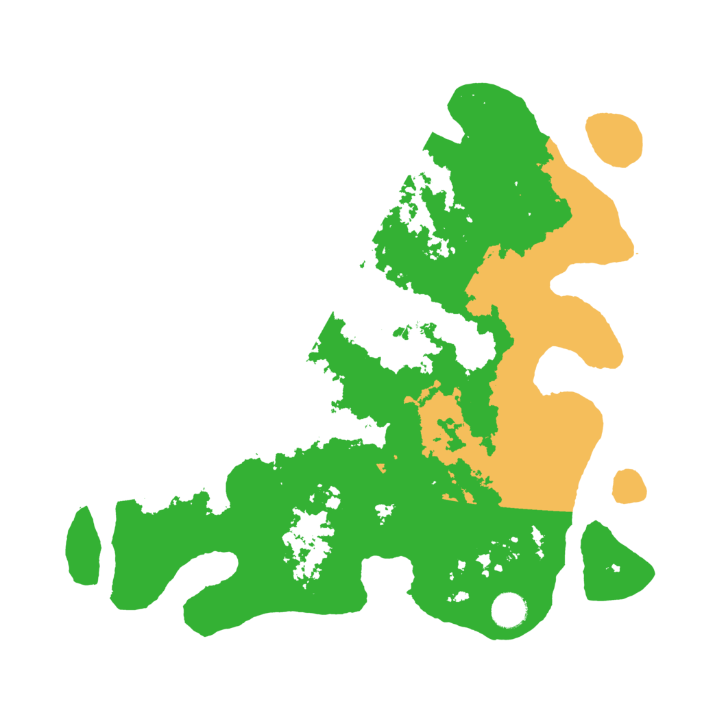 Biome Rust Map: Barren, Size: 3500, Seed: 71283994