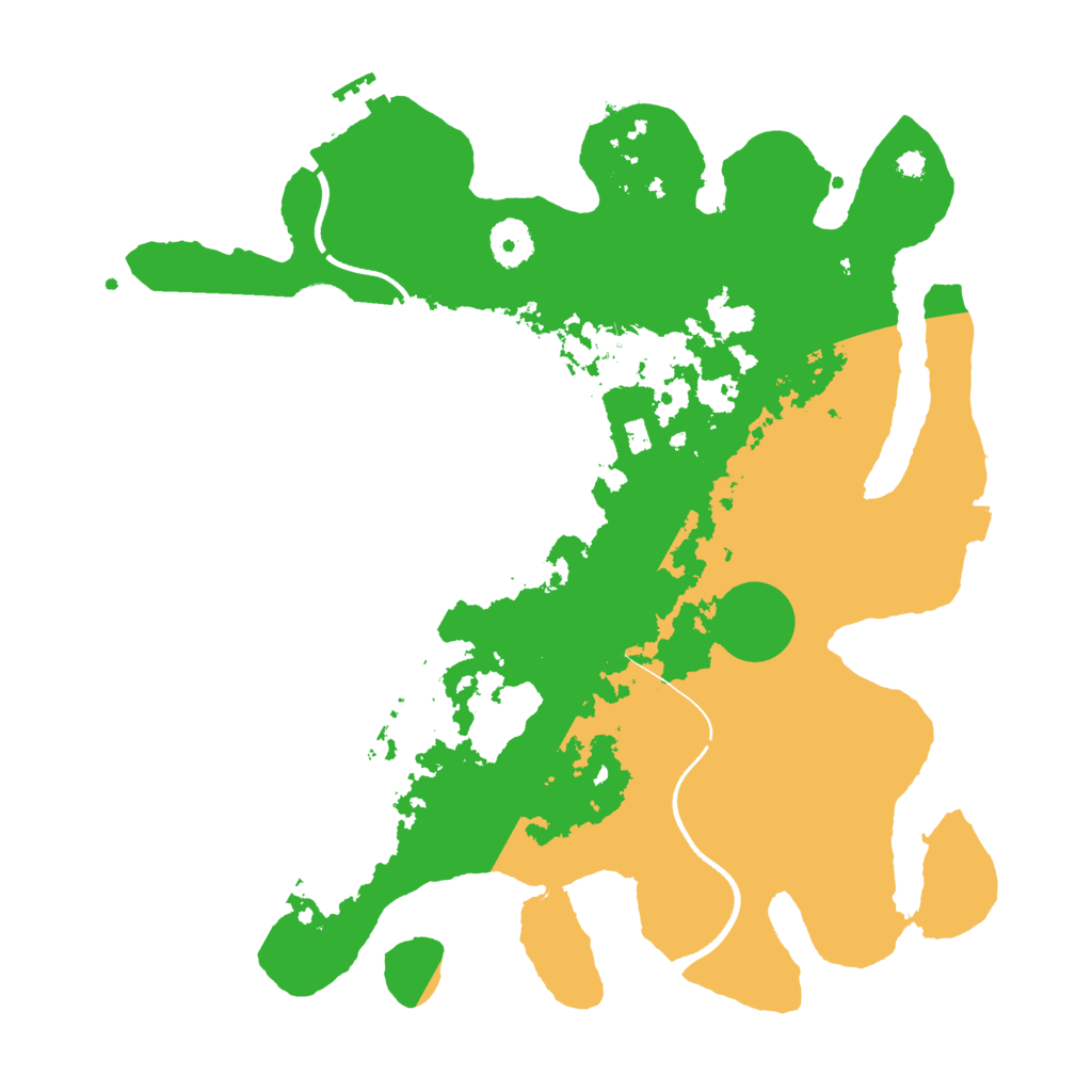 Biome Rust Map: Procedural Map, Size: 3600, Seed: 69558912