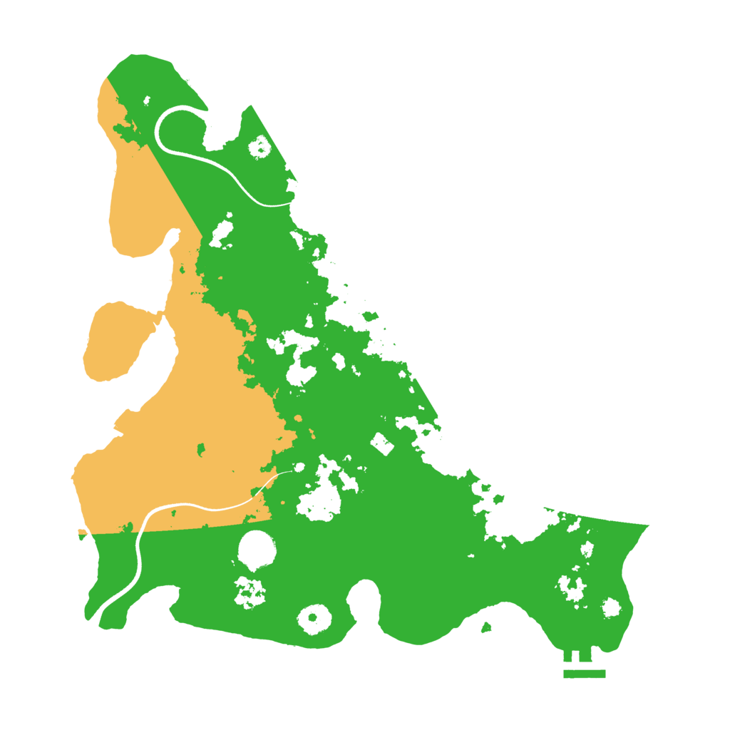Biome Rust Map: Procedural Map, Size: 3500, Seed: 73958715