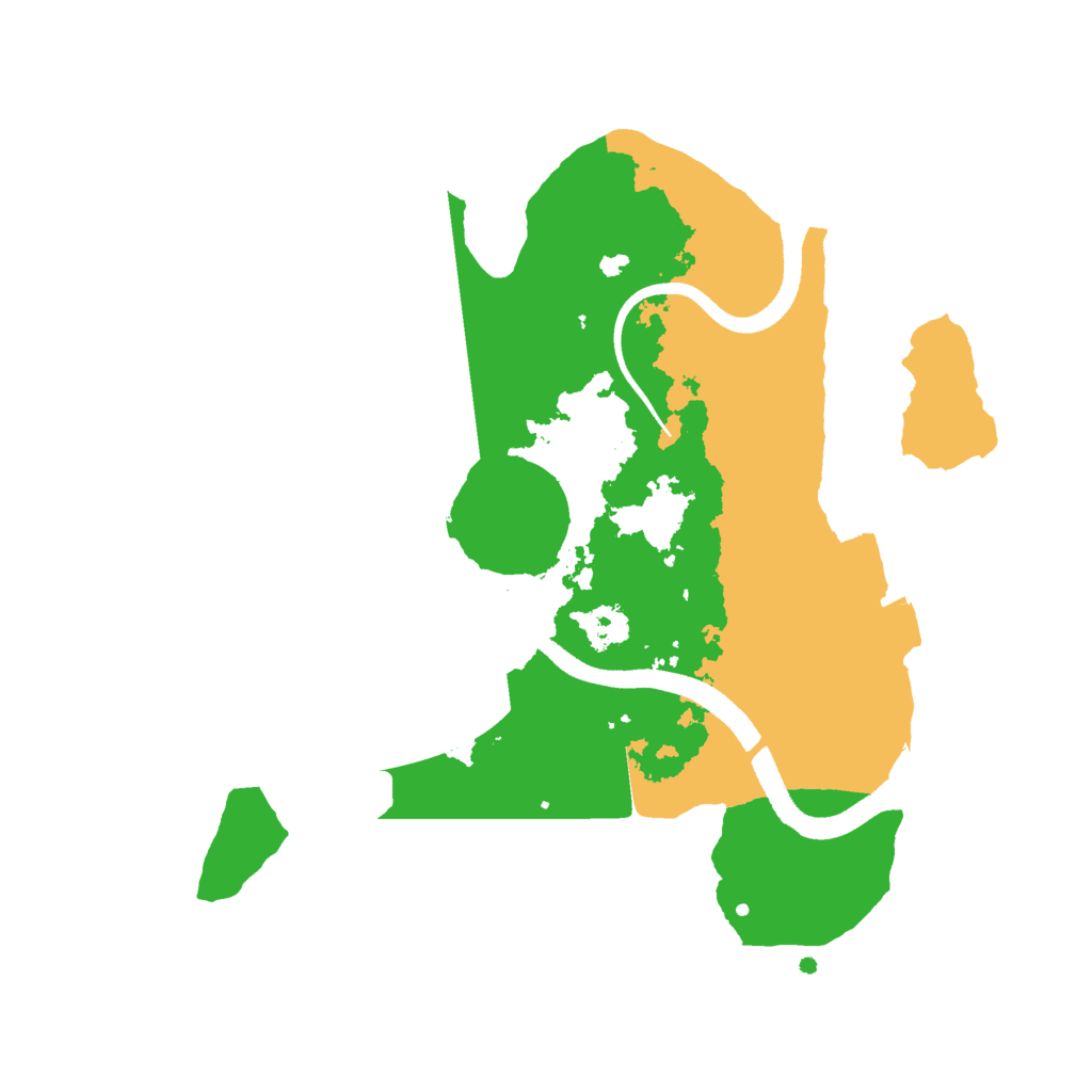 Biome Rust Map: Procedural Map, Size: 2500, Seed: 865848487