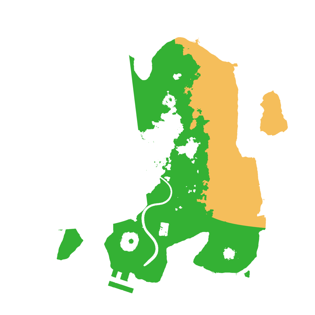 Biome Rust Map: Procedural Map, Size: 2500, Seed: 865848487