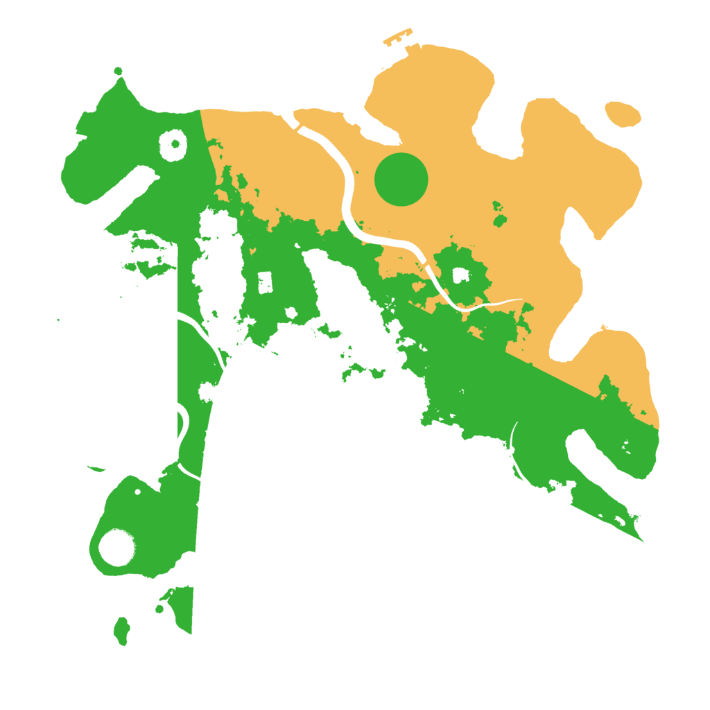 Biome Rust Map: Procedural Map, Size: 3500, Seed: 5648
