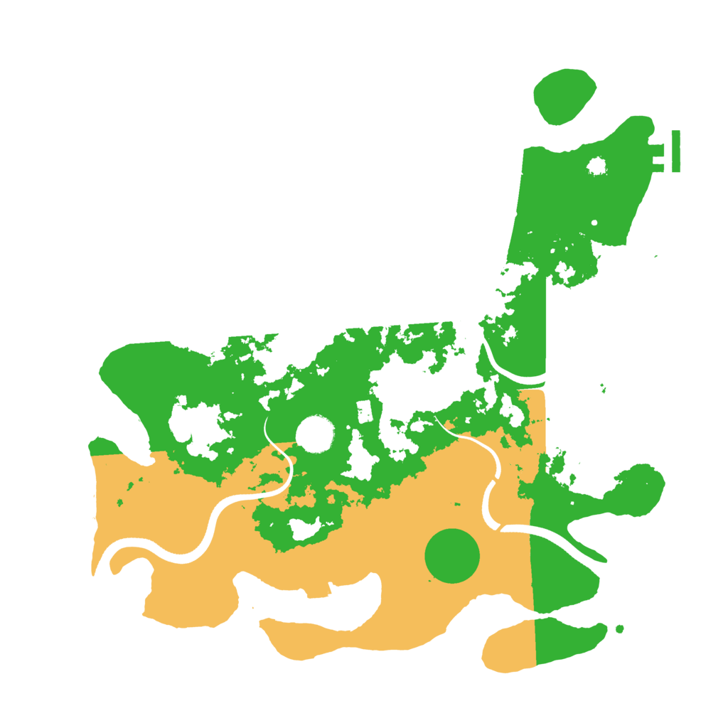 Biome Rust Map: Procedural Map, Size: 3500, Seed: 685