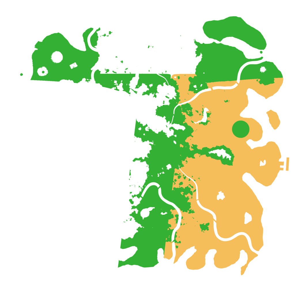 Biome Rust Map: Procedural Map, Size: 4500, Seed: 1888653138