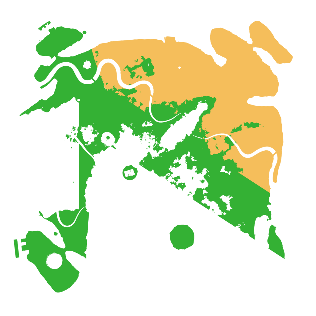 Biome Rust Map: Procedural Map, Size: 3500, Seed: 26001441