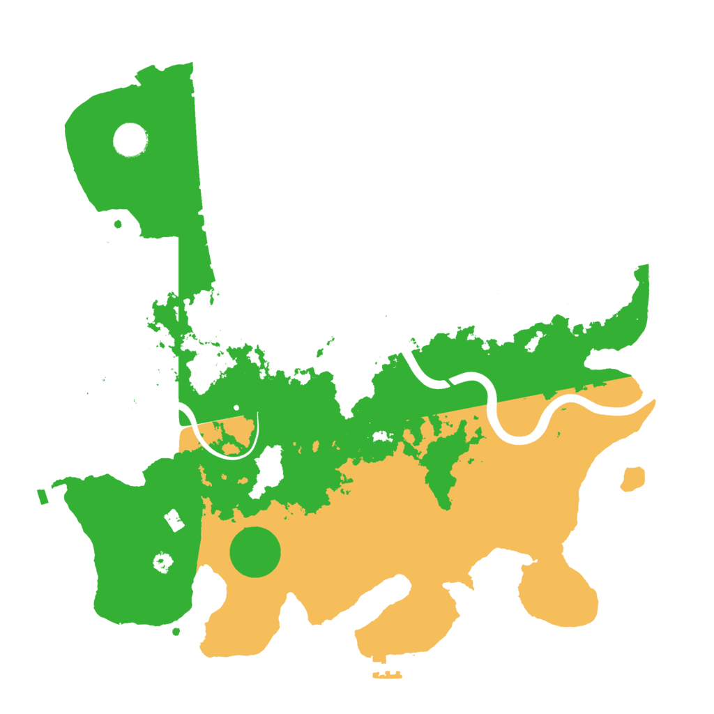 Biome Rust Map: Procedural Map, Size: 3700, Seed: 95297107