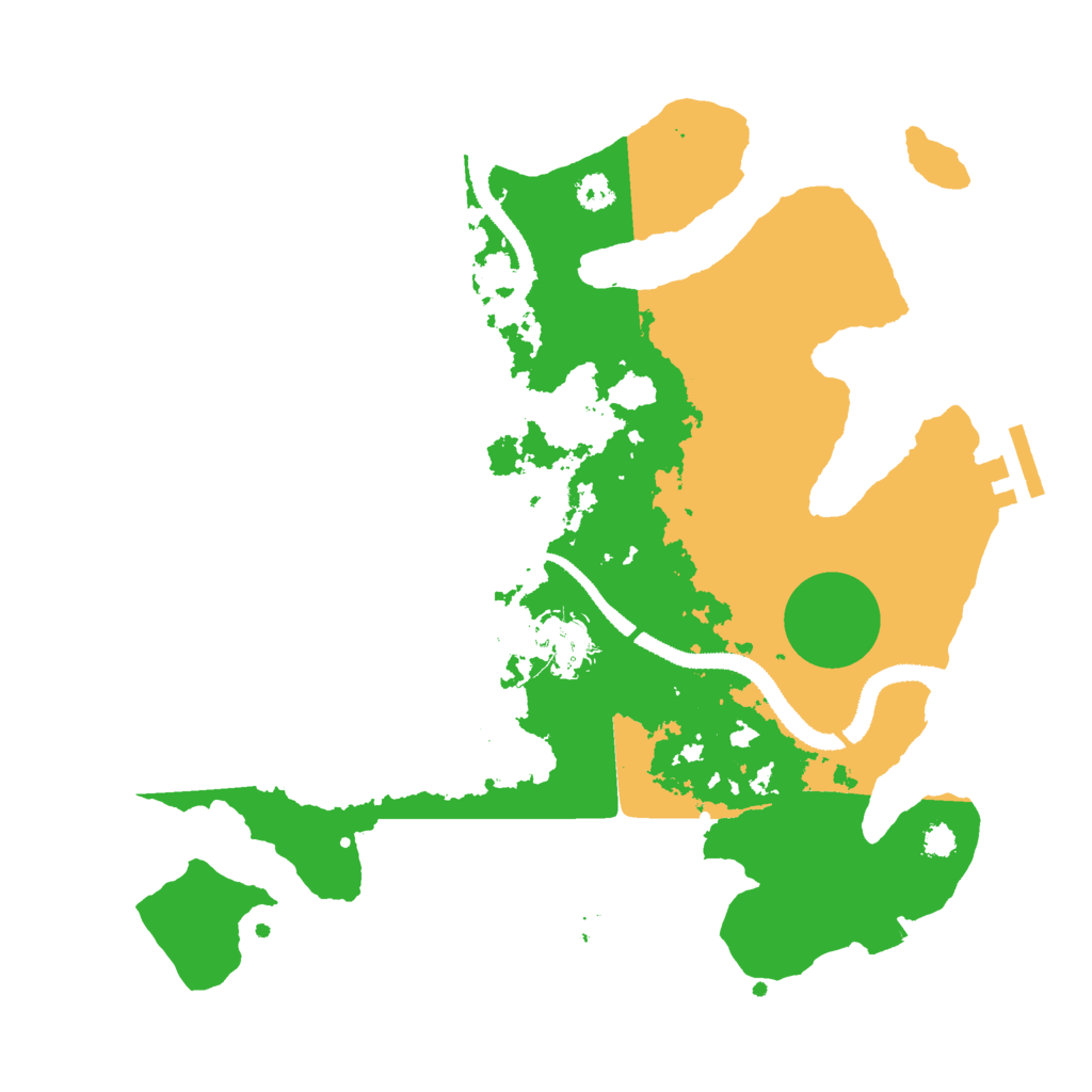 Biome Rust Map: Procedural Map, Size: 3000, Seed: 22566