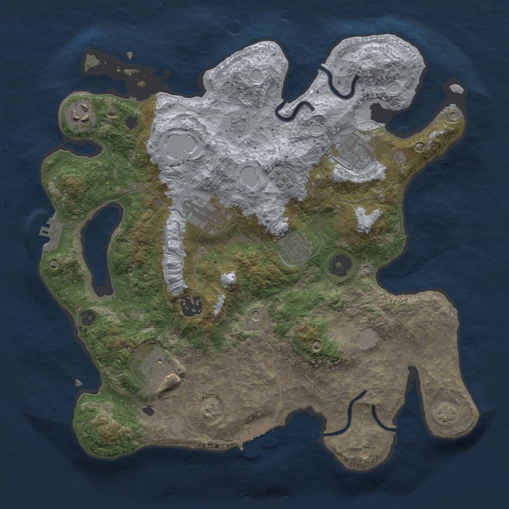 Rust Map: Procedural Map, Size: 3400, Seed: 29871204, 15 Monuments