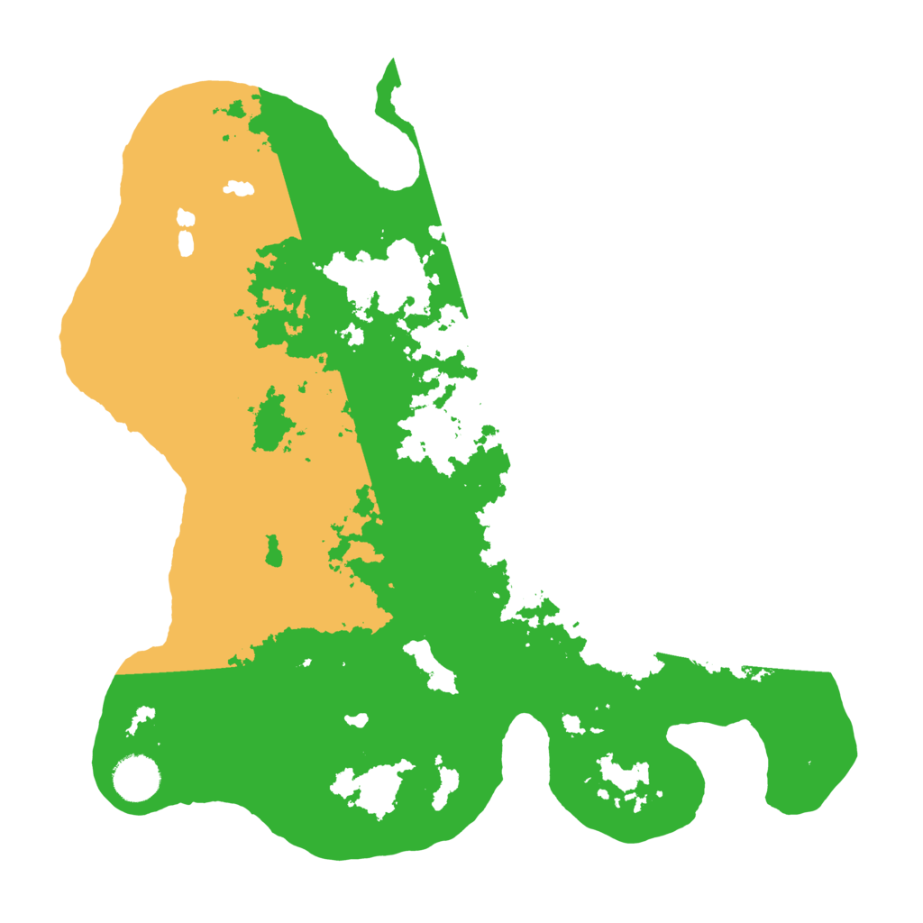Biome Rust Map: Barren, Size: 3500, Seed: 53211713