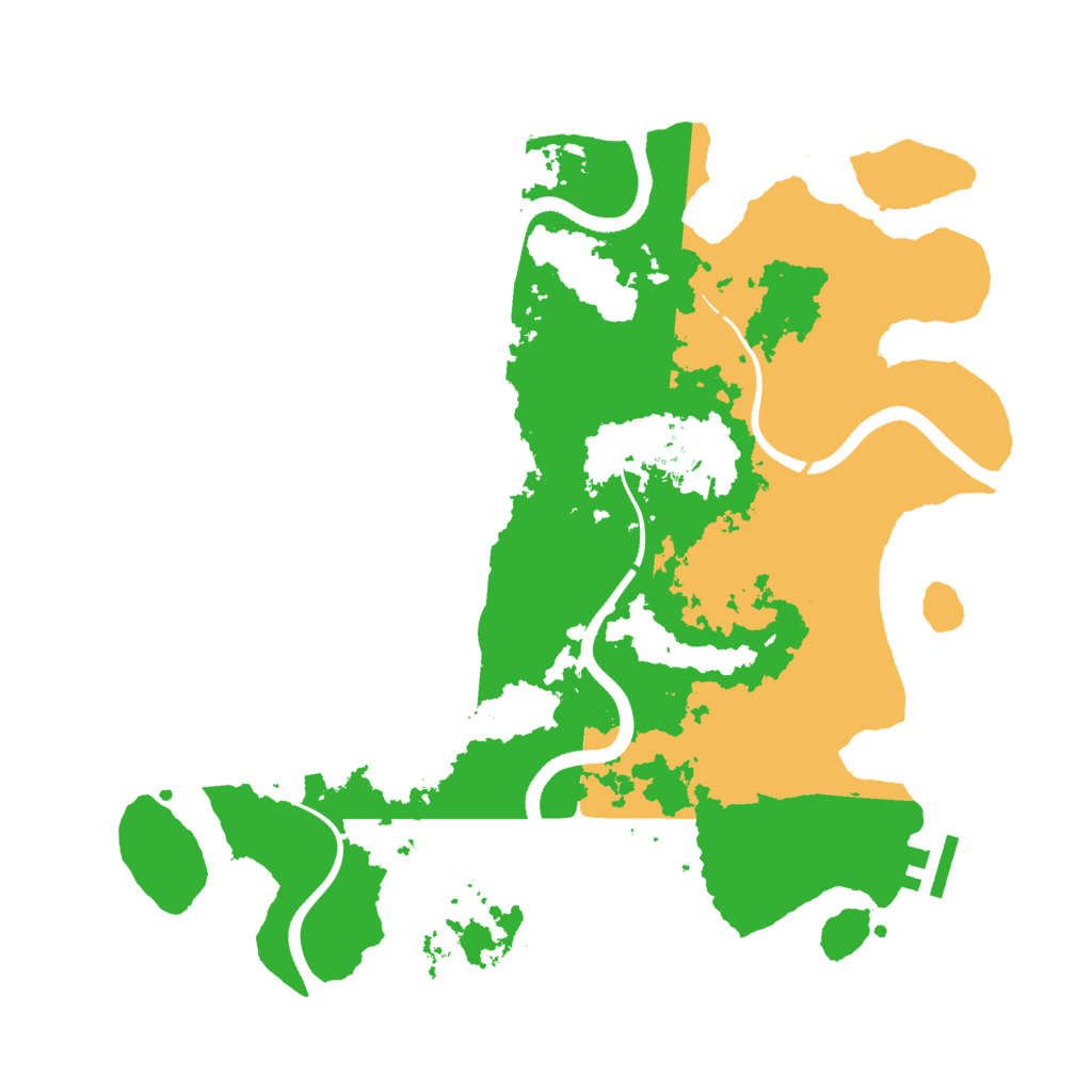 Biome Rust Map: Procedural Map, Size: 3500, Seed: 1972105270
