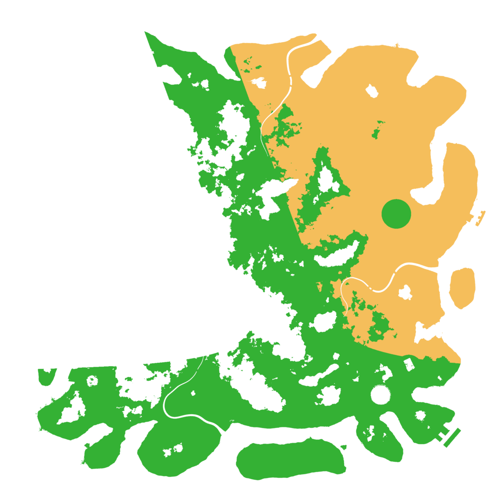 Biome Rust Map: Procedural Map, Size: 4500, Seed: 6791333