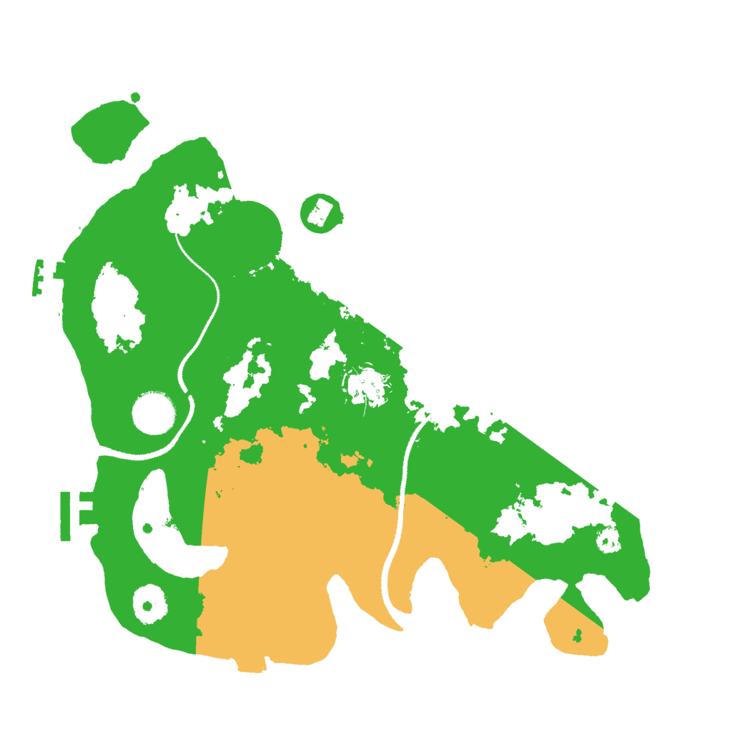 Biome Rust Map: Procedural Map, Size: 3000, Seed: 205836400