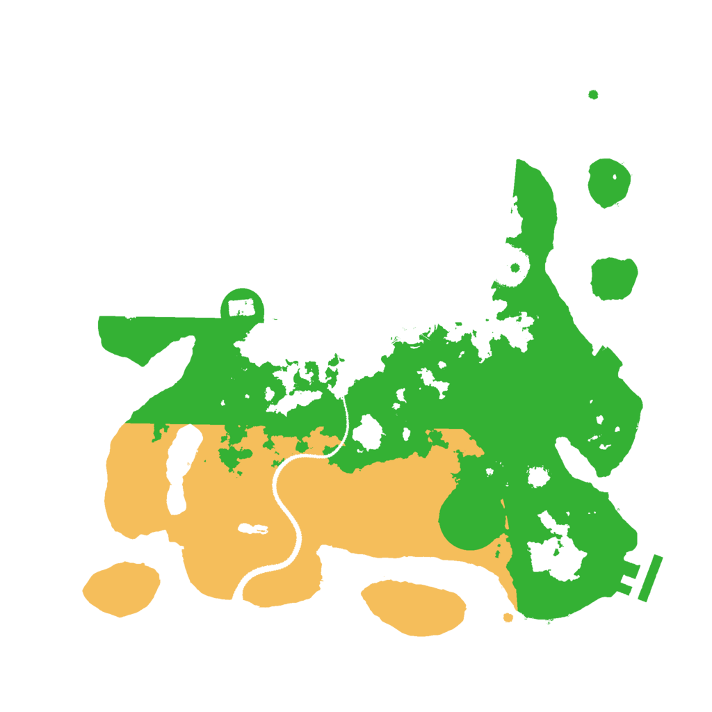 Biome Rust Map: Procedural Map, Size: 3000, Seed: 25912