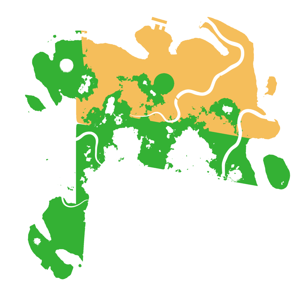 Biome Rust Map: Procedural Map, Size: 3950, Seed: 42787192