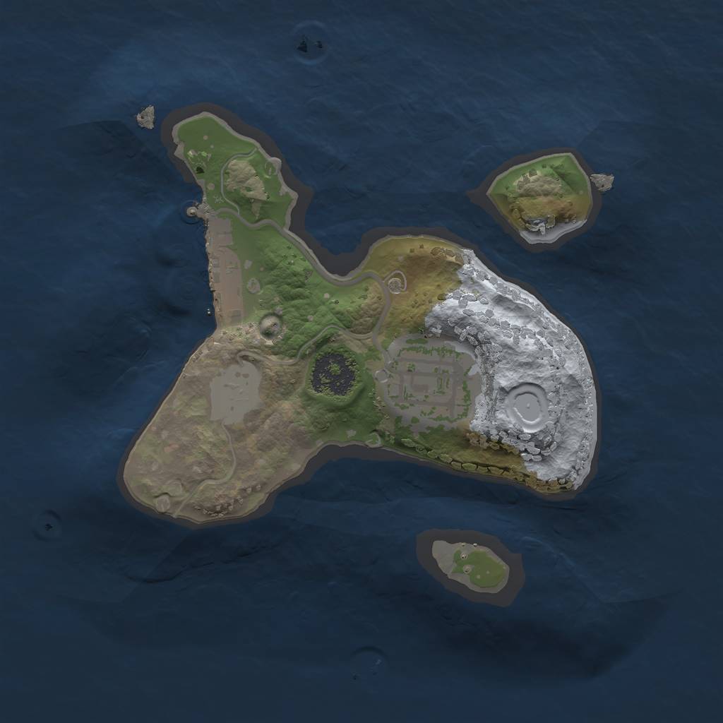 Rust Map: Procedural Map, Size: 1700, Seed: 3534, 5 Monuments