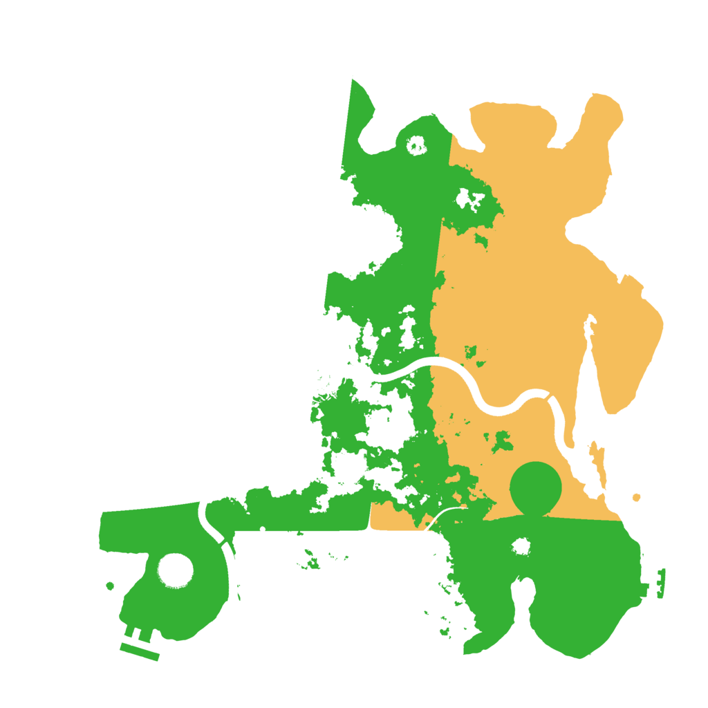 Biome Rust Map: Procedural Map, Size: 3600, Seed: 85921321