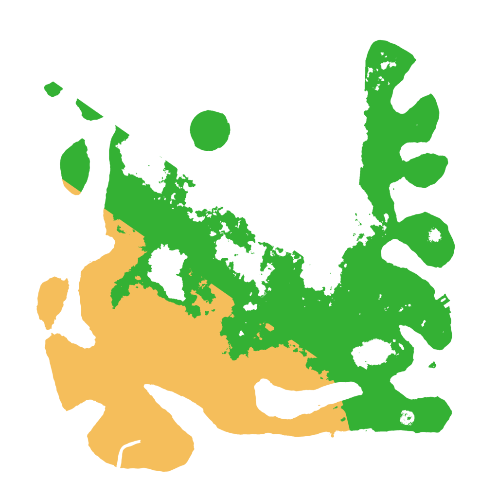 Biome Rust Map: Procedural Map, Size: 3500, Seed: 845543