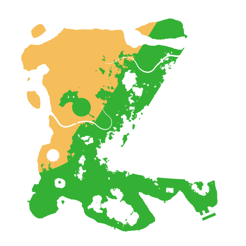 Biome Rust Map: Procedural Map, Size: 3500, Seed: 544087732