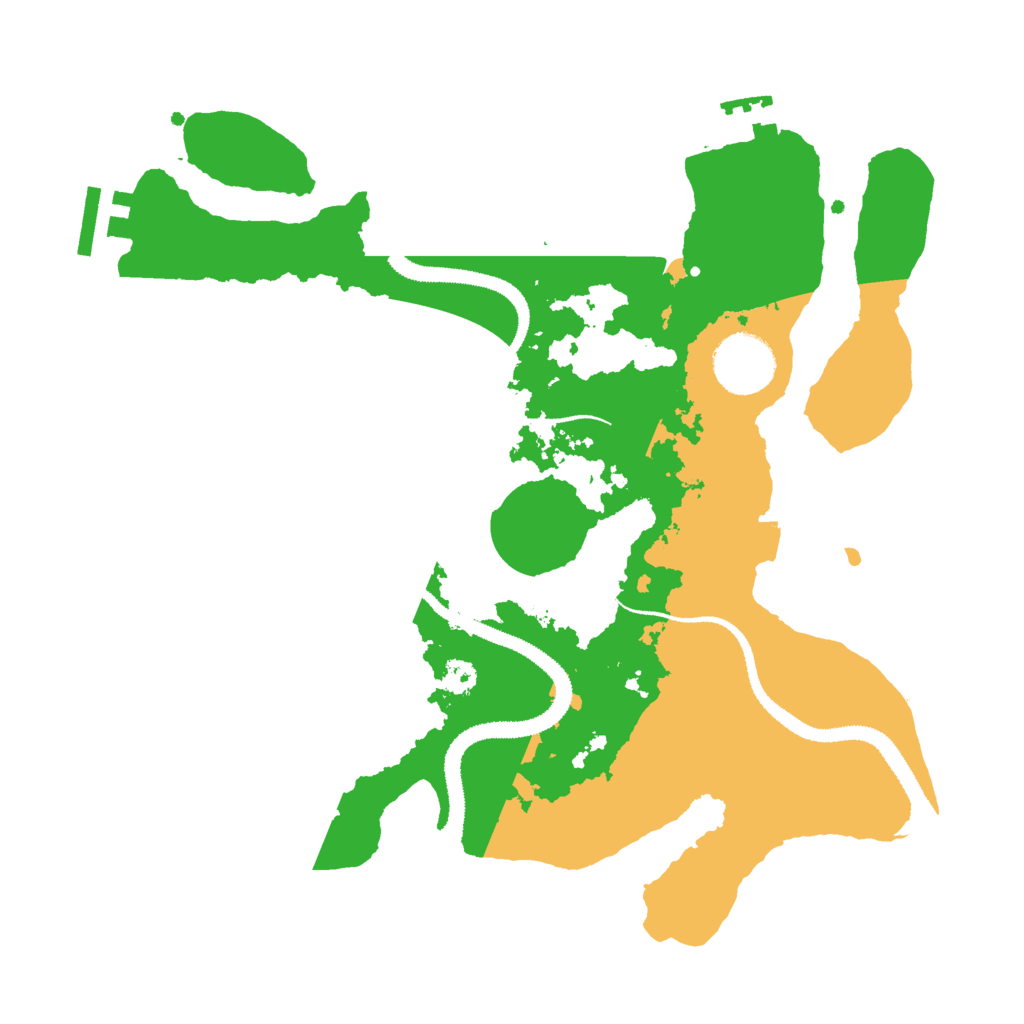 Biome Rust Map: Procedural Map, Size: 3000, Seed: 24983