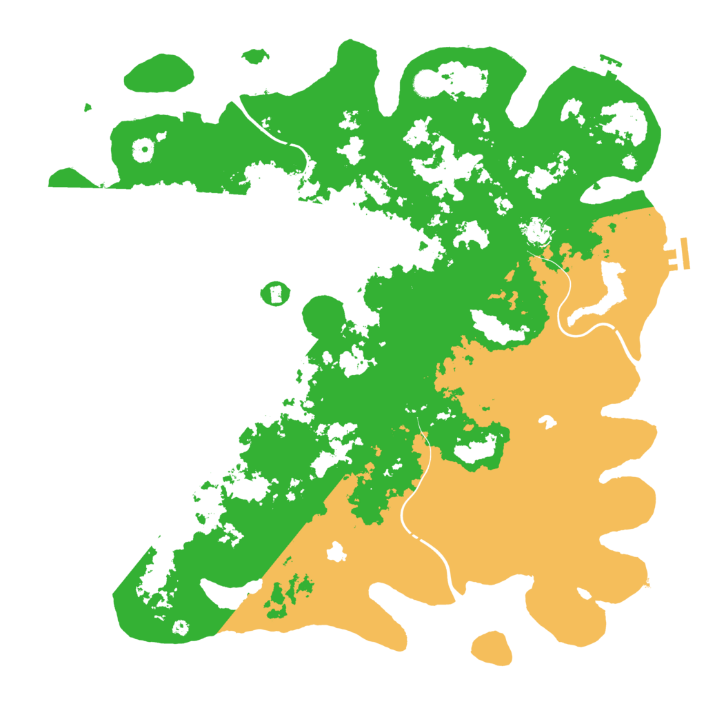 Biome Rust Map: Procedural Map, Size: 4500, Seed: 1160961502