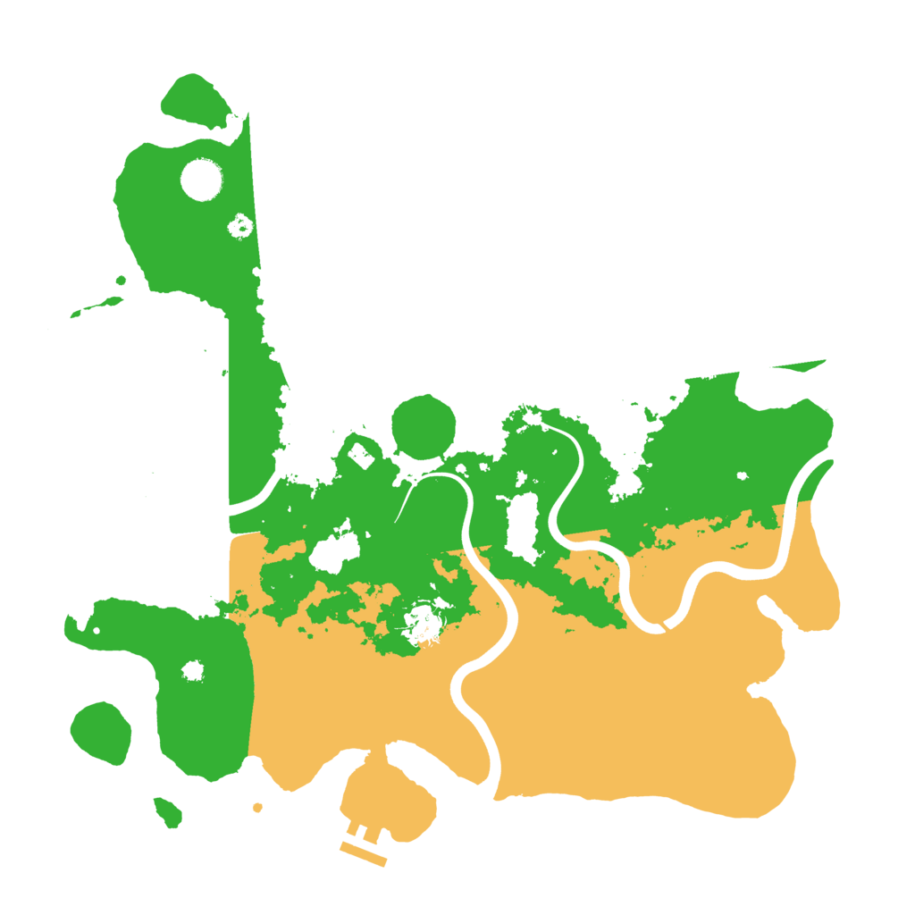 Biome Rust Map: Procedural Map, Size: 3850, Seed: 66441505
