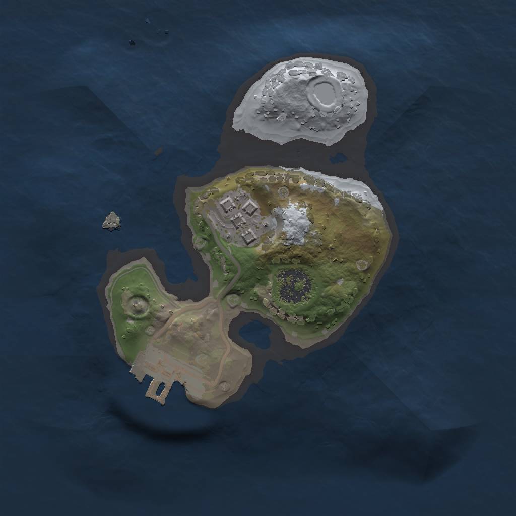 Rust Map: Procedural Map, Size: 1500, Seed: 270631211, 5 Monuments