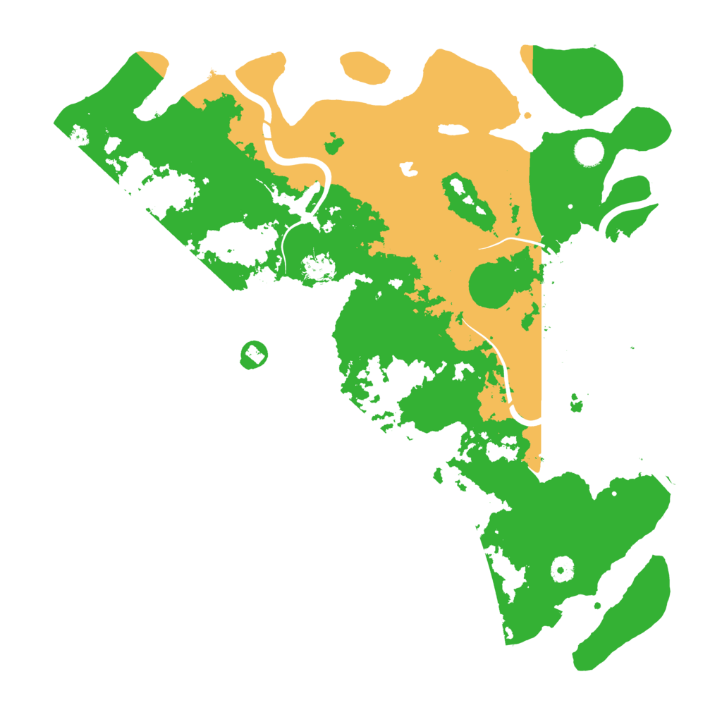 Biome Rust Map: Procedural Map, Size: 4300, Seed: 74182739