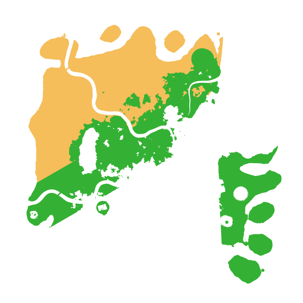 Biome Rust Map: Procedural Map, Size: 3750, Seed: 92086827