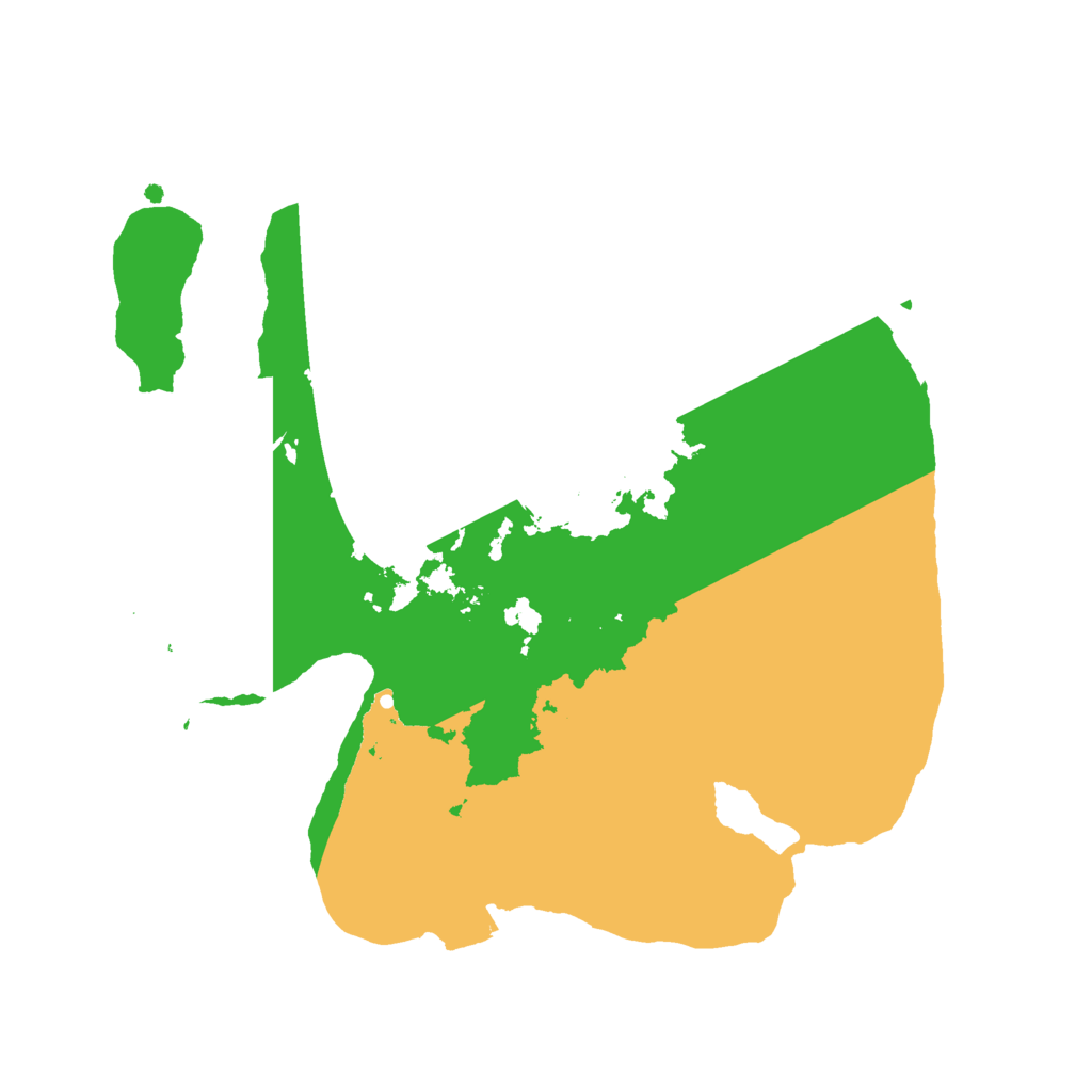 Biome Rust Map: Procedural Map, Size: 2300, Seed: 2004