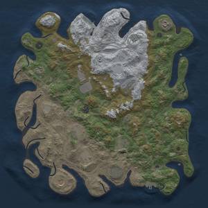 Thumbnail Rust Map: Procedural Map, Size: 4300, Seed: 14052023, 19 Monuments