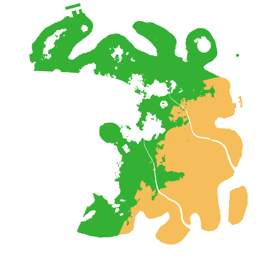 Biome Rust Map: Procedural Map, Size: 3500, Seed: 634243238