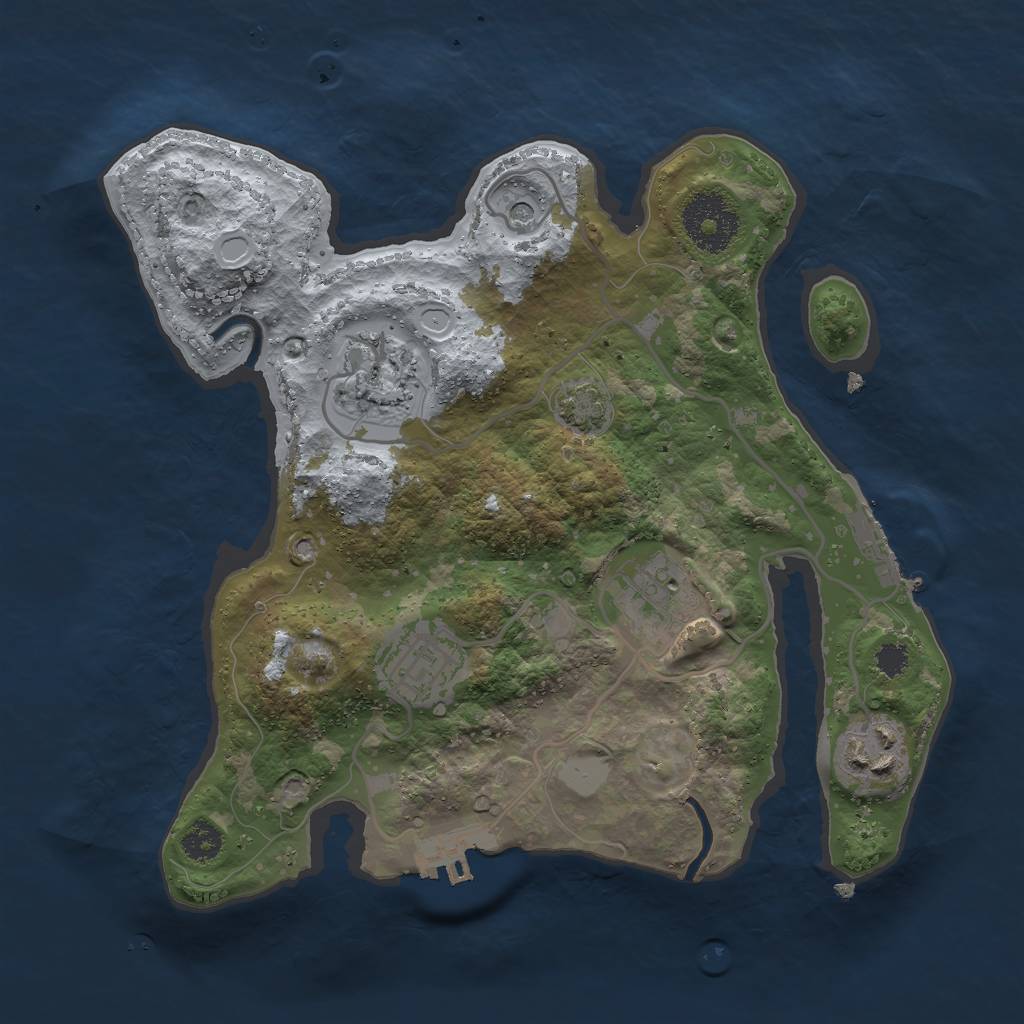 Rust Map: Procedural Map, Size: 2700, Seed: 45089690, 11 Monuments