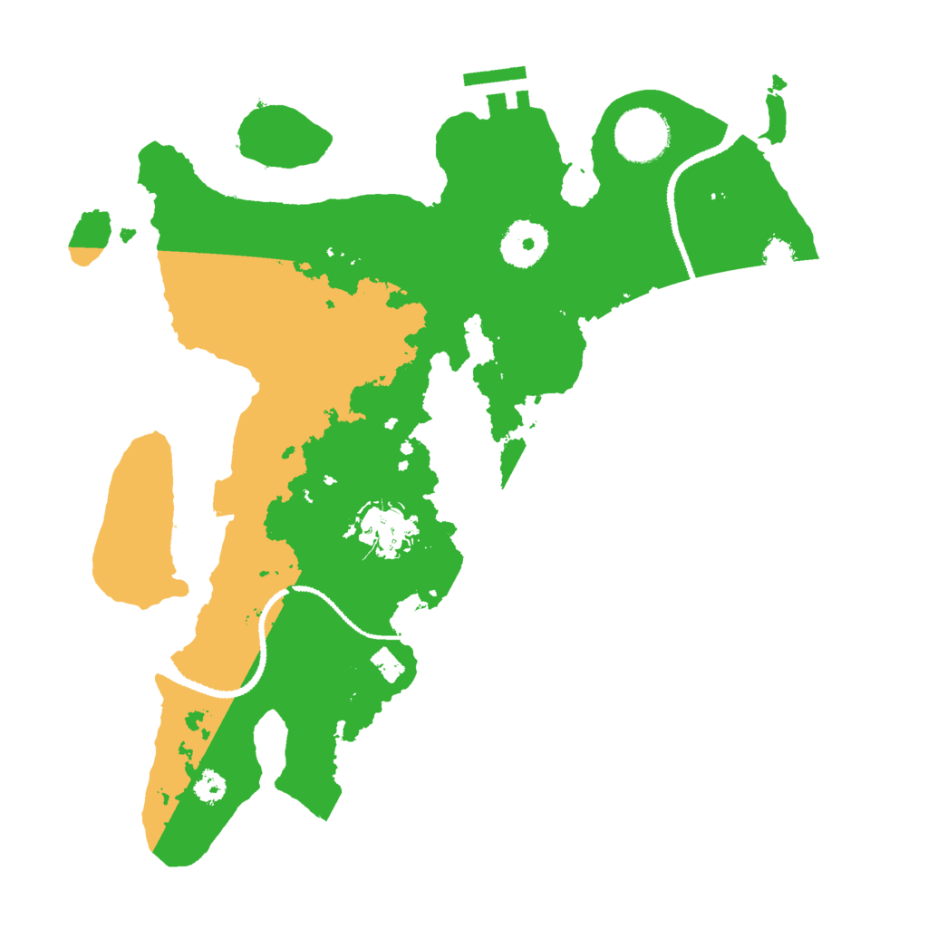 Biome Rust Map: Procedural Map, Size: 3000, Seed: 96321399