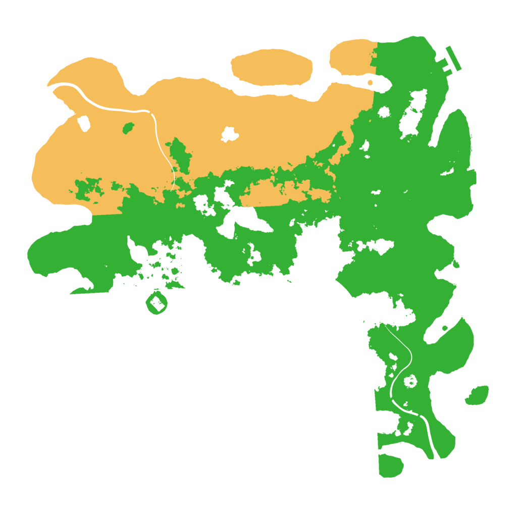 Biome Rust Map: Procedural Map, Size: 4000, Seed: 1555163983