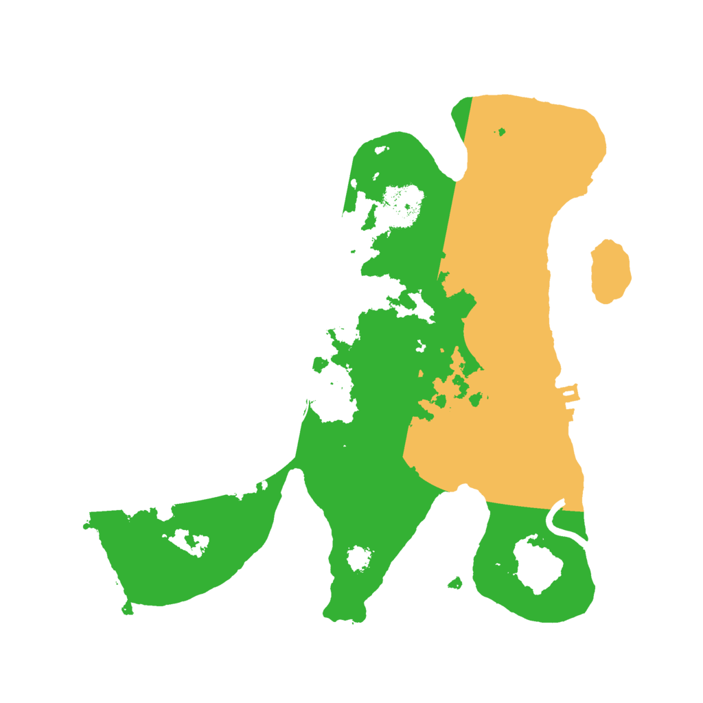 Biome Rust Map: Procedural Map, Size: 2600, Seed: 54679843