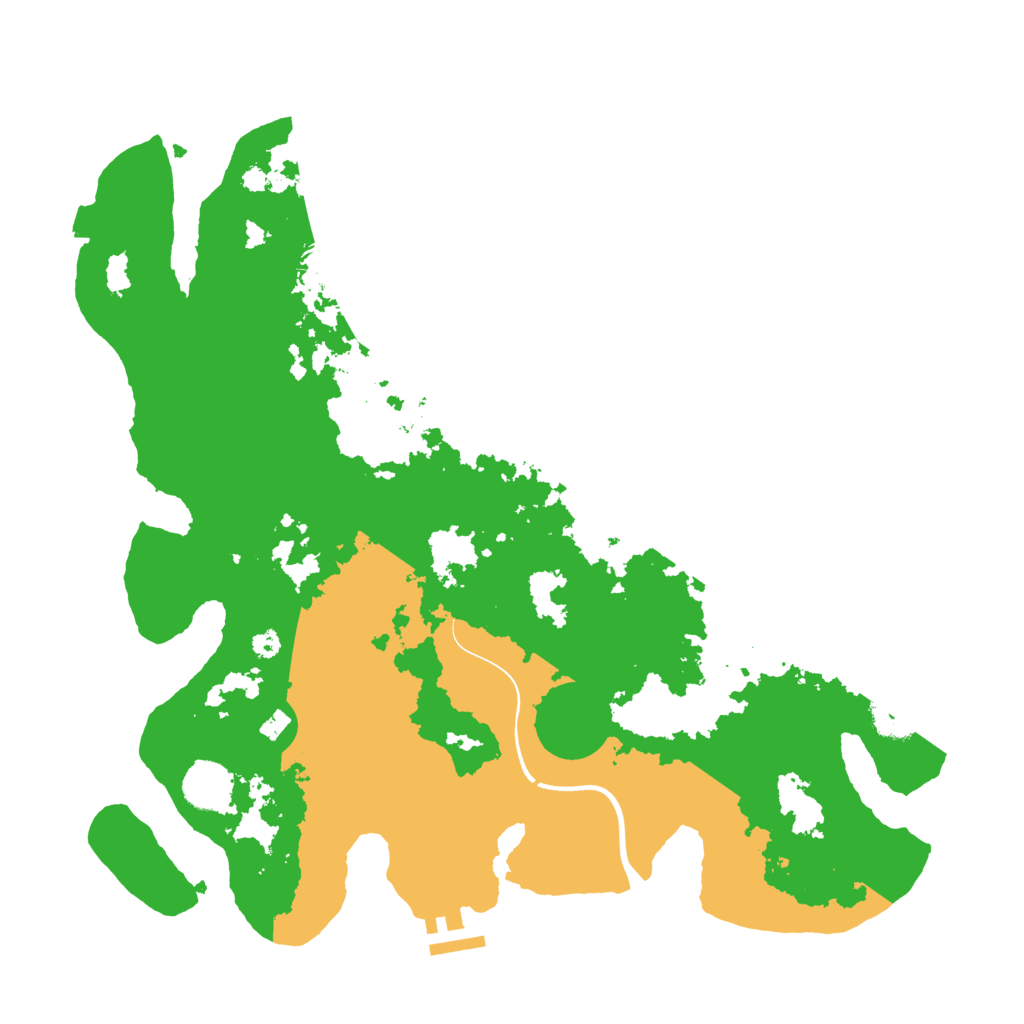 Biome Rust Map: Procedural Map, Size: 3700, Seed: 812381755